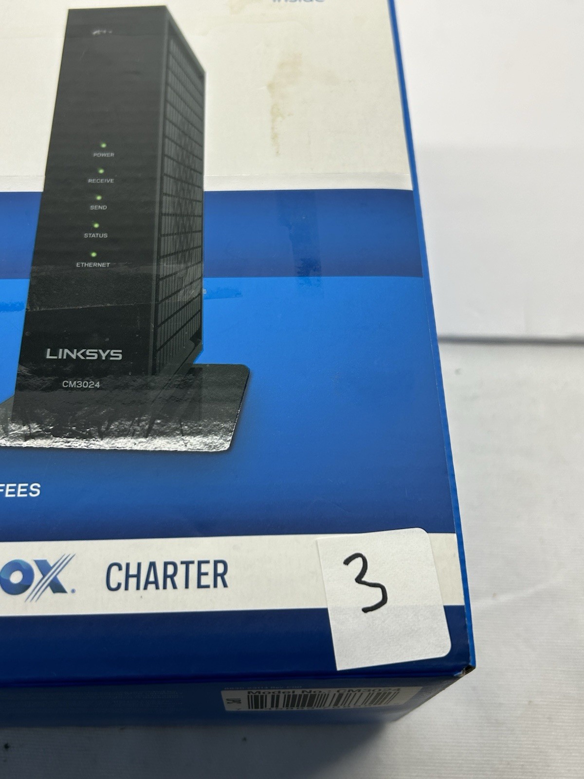 Linksys CM3024 DOCSIS 3.0 24×8 Cable Modem 960 Mbps Black Xfinity Cox Charter