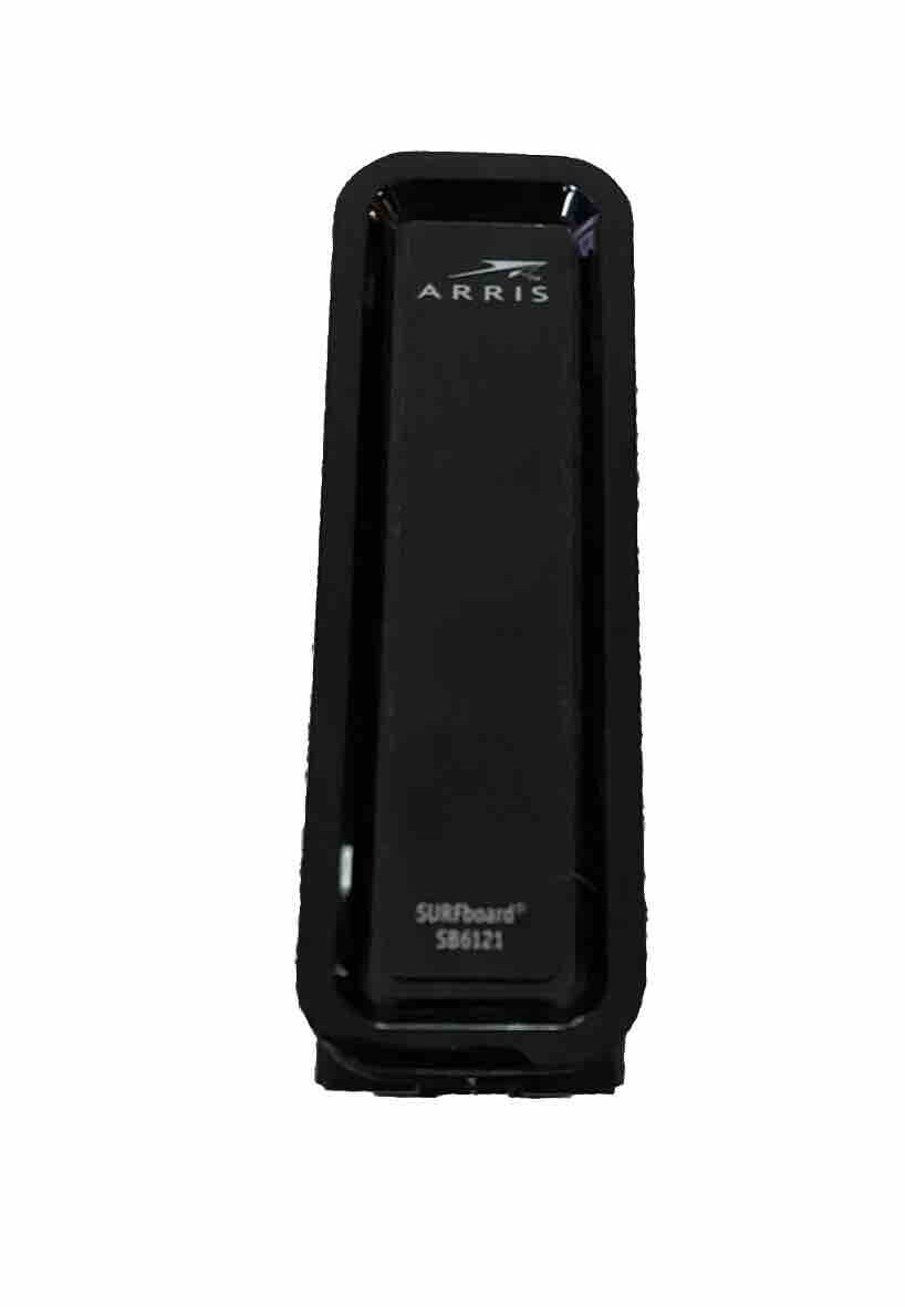 Arris Surfboard SB6121 Cable Modem DOCSIS 3.0 Black With Power Supply TESTED