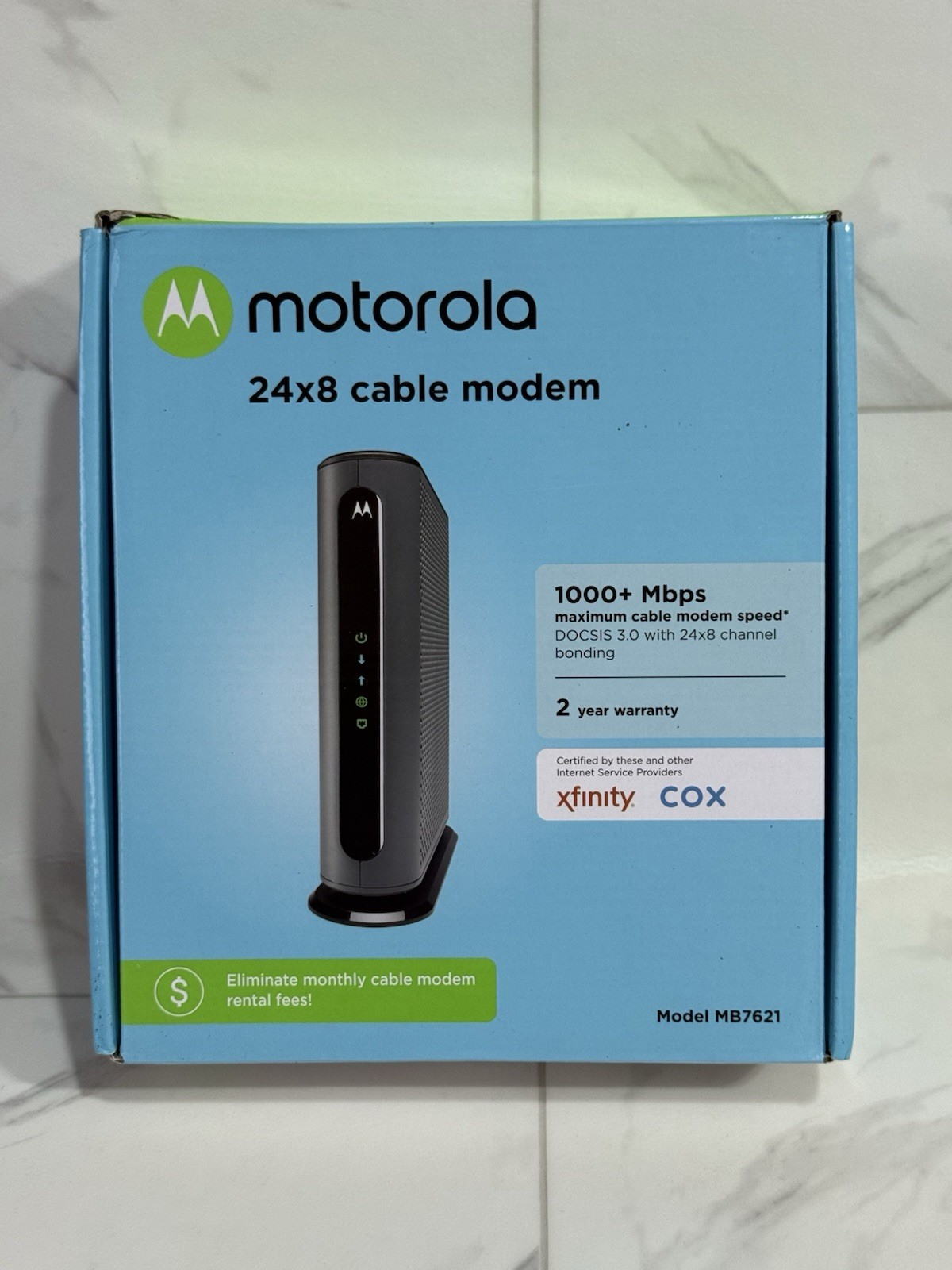 Motorola Modem Cable MB7621 New – Open Box