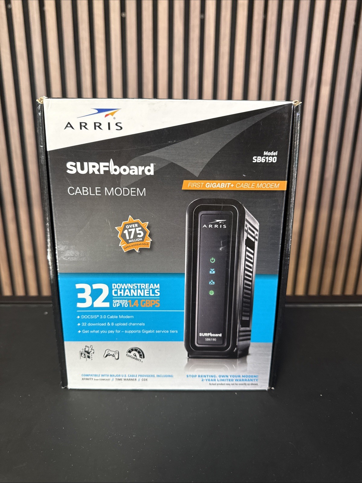 Arris Surfboard SB6190 1.4 GBPS DOCSIS 3.0 32X8 Cable Modem