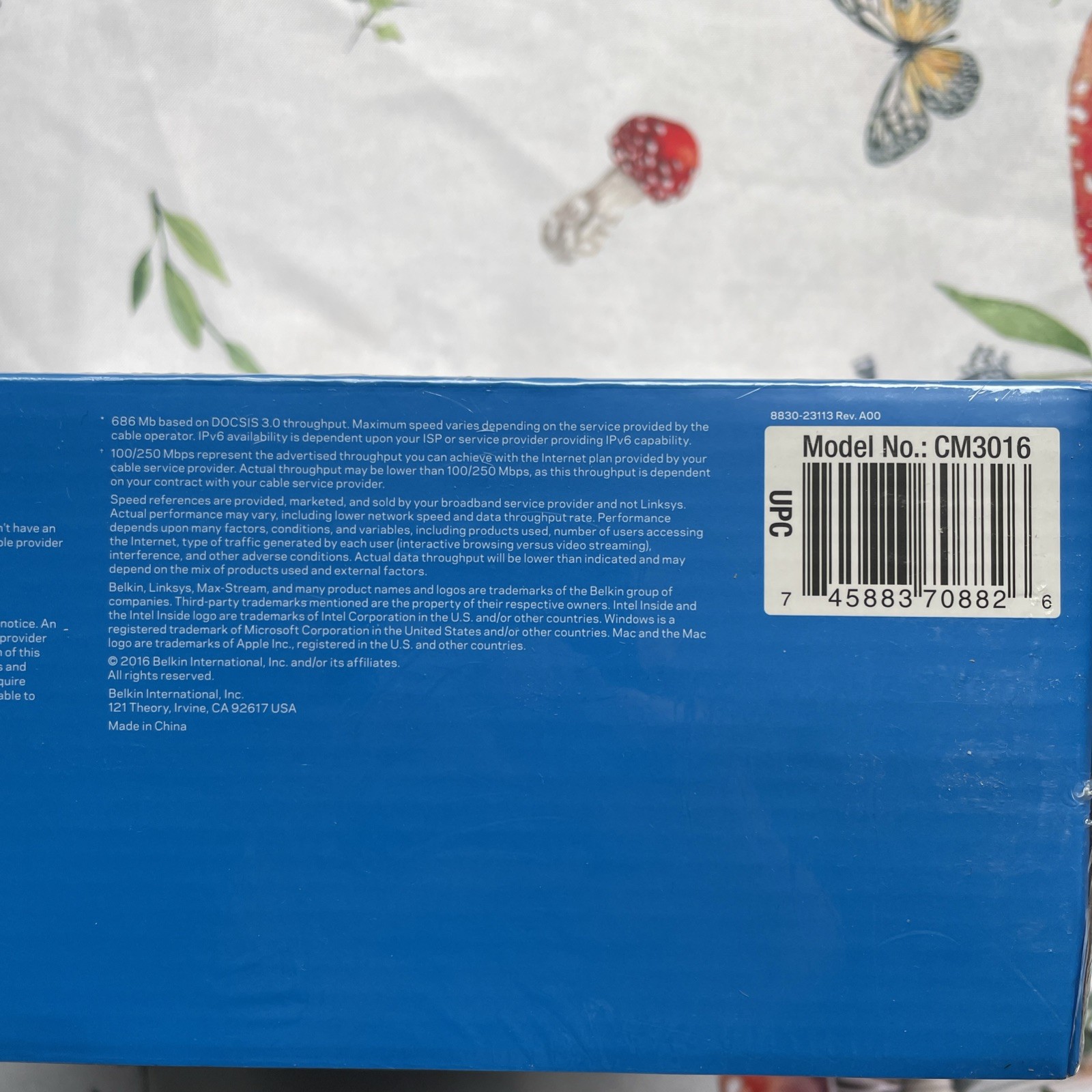 Linksys DOCSIS 3.0 16×4 Cable Modem #CM3016 New In Box Sealed Cox Charter