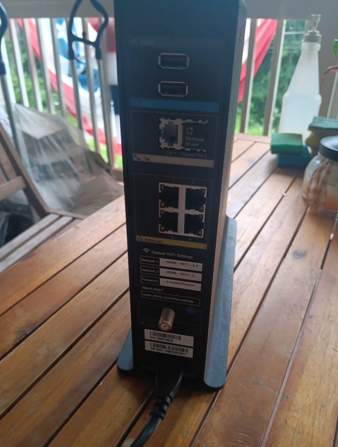Xfinity Technicolor XB3 Wireless Gateway (Model DPC3941T) – DOCSIS 3.0 + Cables