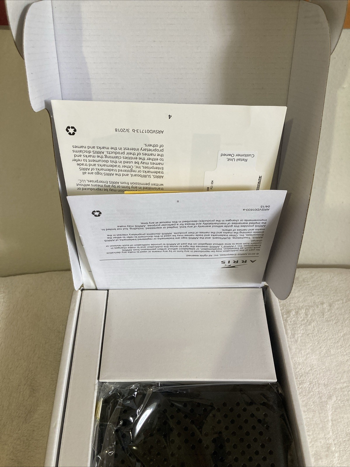 ARRIS SURFboard (16×4) DOCSIS 3.0 Cable Modem SB6183 Black 612572216712
