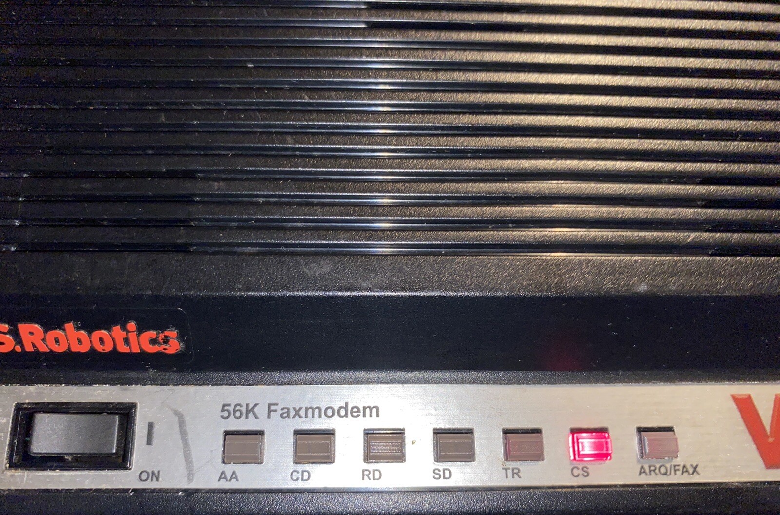 U.S. Robotics 56K V.92 Fax Modem USR5686E with Adapter Tested Working Mexico