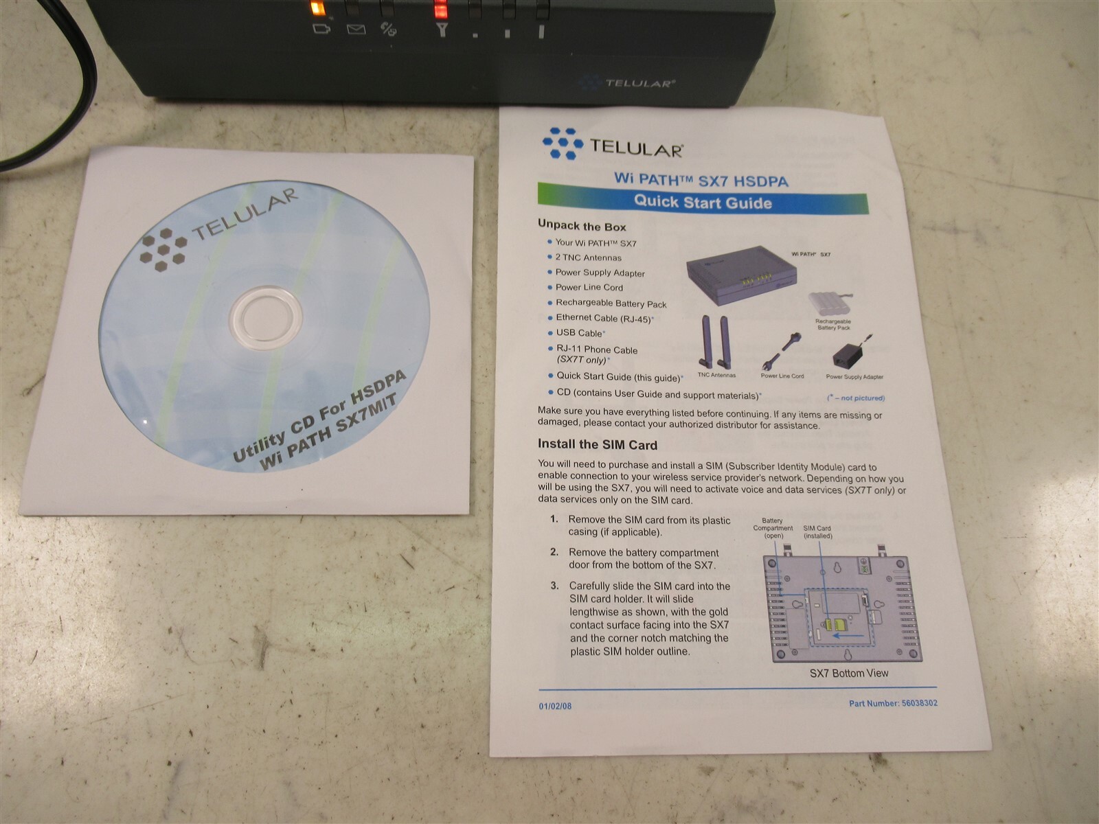 Telular SX7M-455G Fixed Wireless Terminal High Speed Data Modem HSDPA AT&T