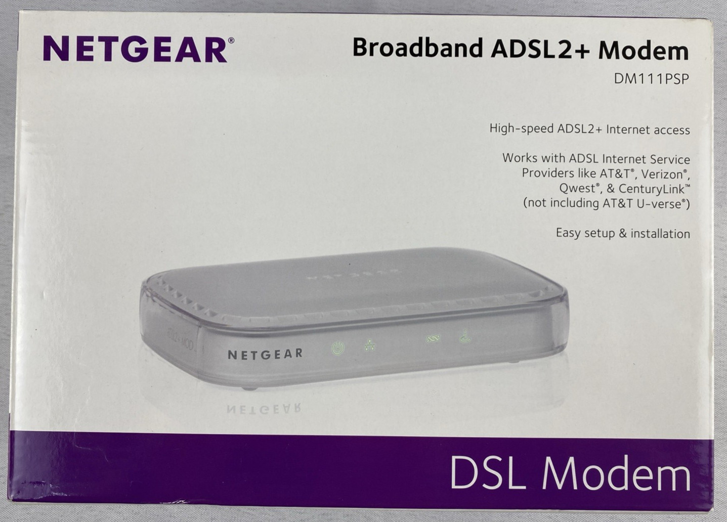 NETGEAR Broadband ADSL2+ Modem DM111PSP DSL Modem Open Box