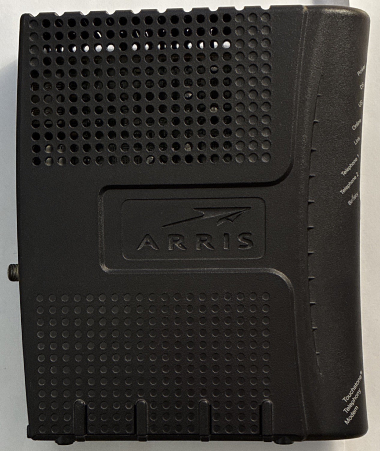 ARRIS TM602G/115 Cable Modem Black Ethernet USB Telephone Jack