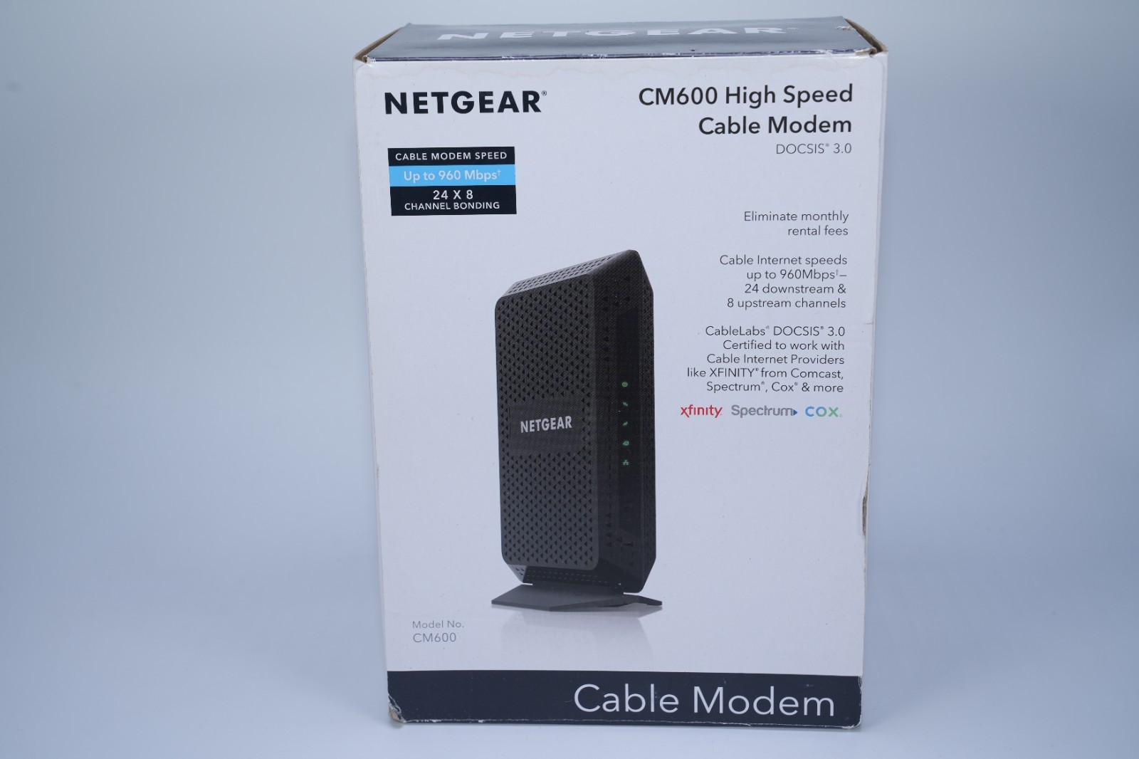 NETGEAR CM600 960Mbps DOCSIS 3.0 Cable Modem