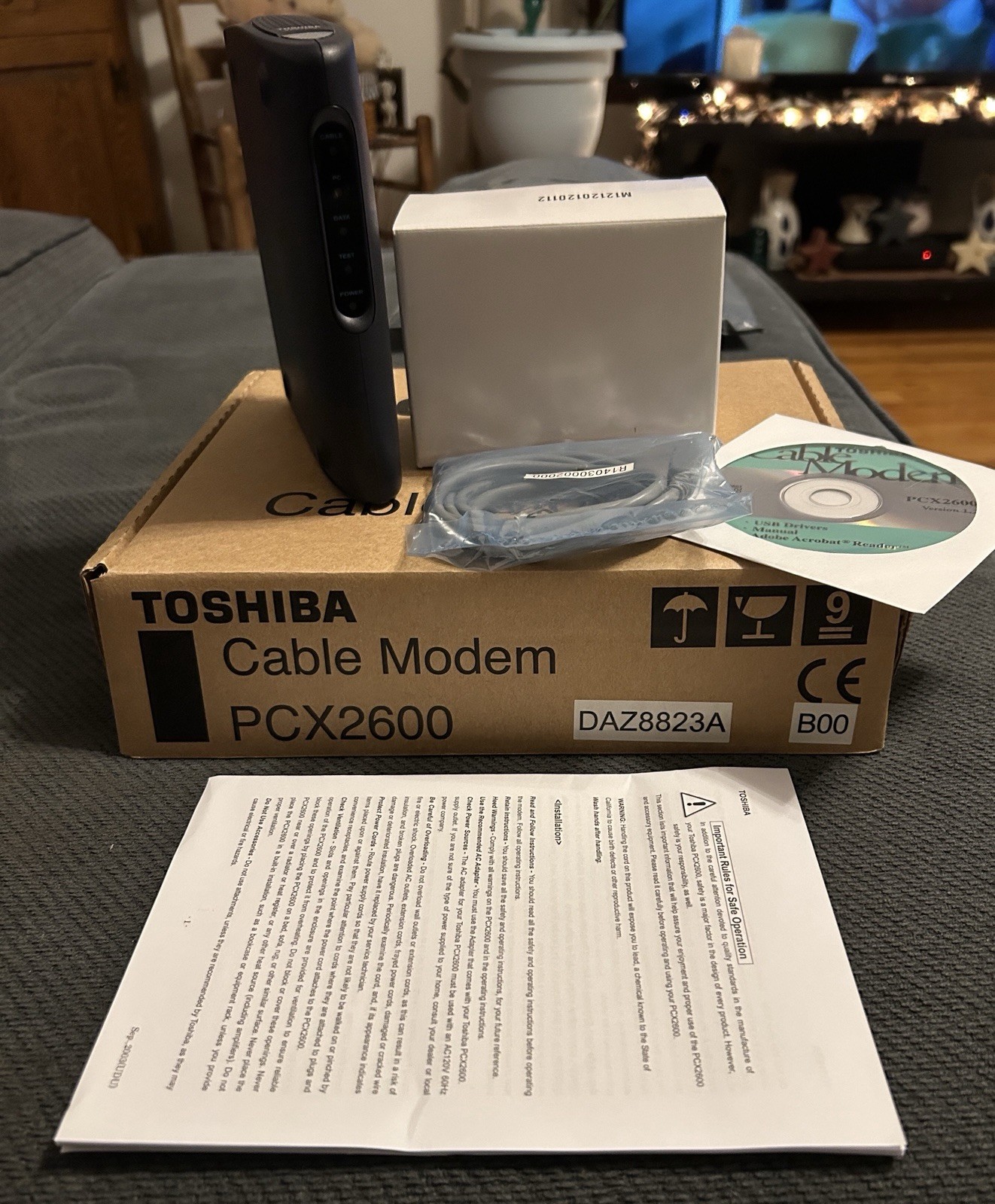 Toshiba Cable Internet Modem PCX2600 NEW!