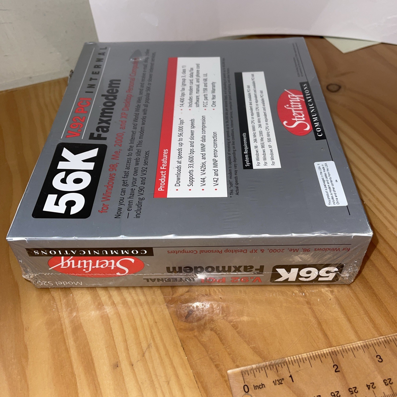 Vintage Sterling S20-03D Model S20 V.92 PCI Internal Faxmodem New Sealed 56K