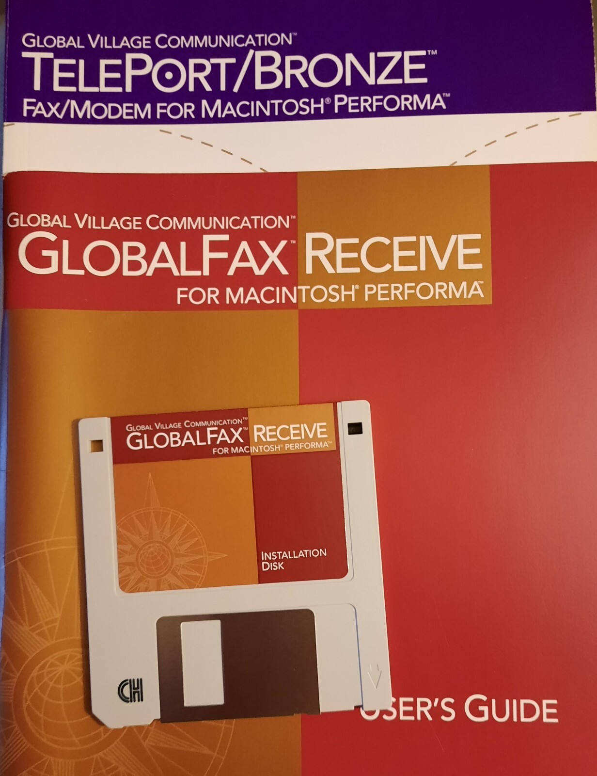 Global Village Teleport/Bronze Fax/Modem A861 for Mac Performa with manuals & SW