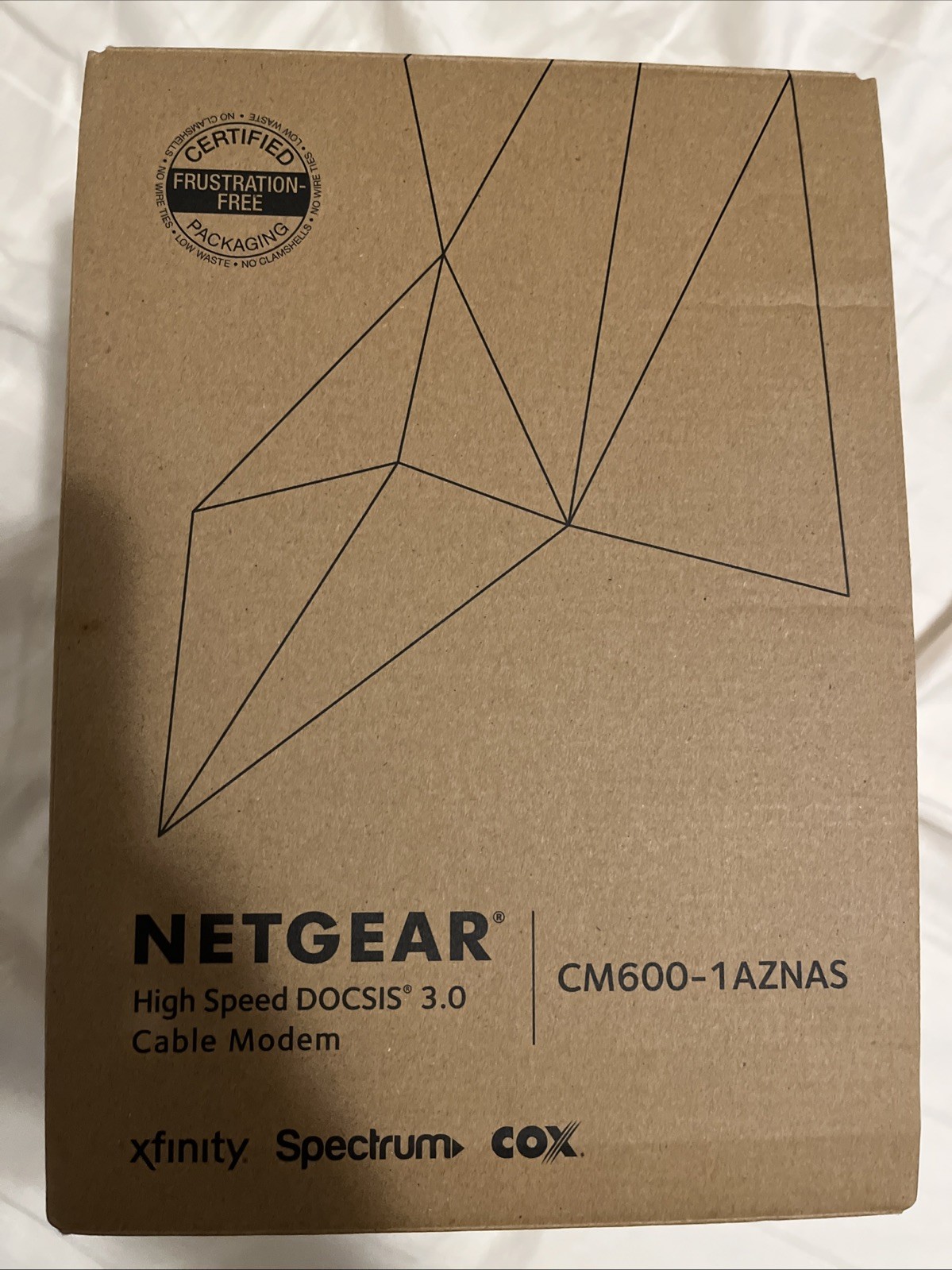 NETGEAR CM600 HIGH SPEED CABLE MODEM DOCSIS 3.0 XFINITY SPECTRUM COX MAC