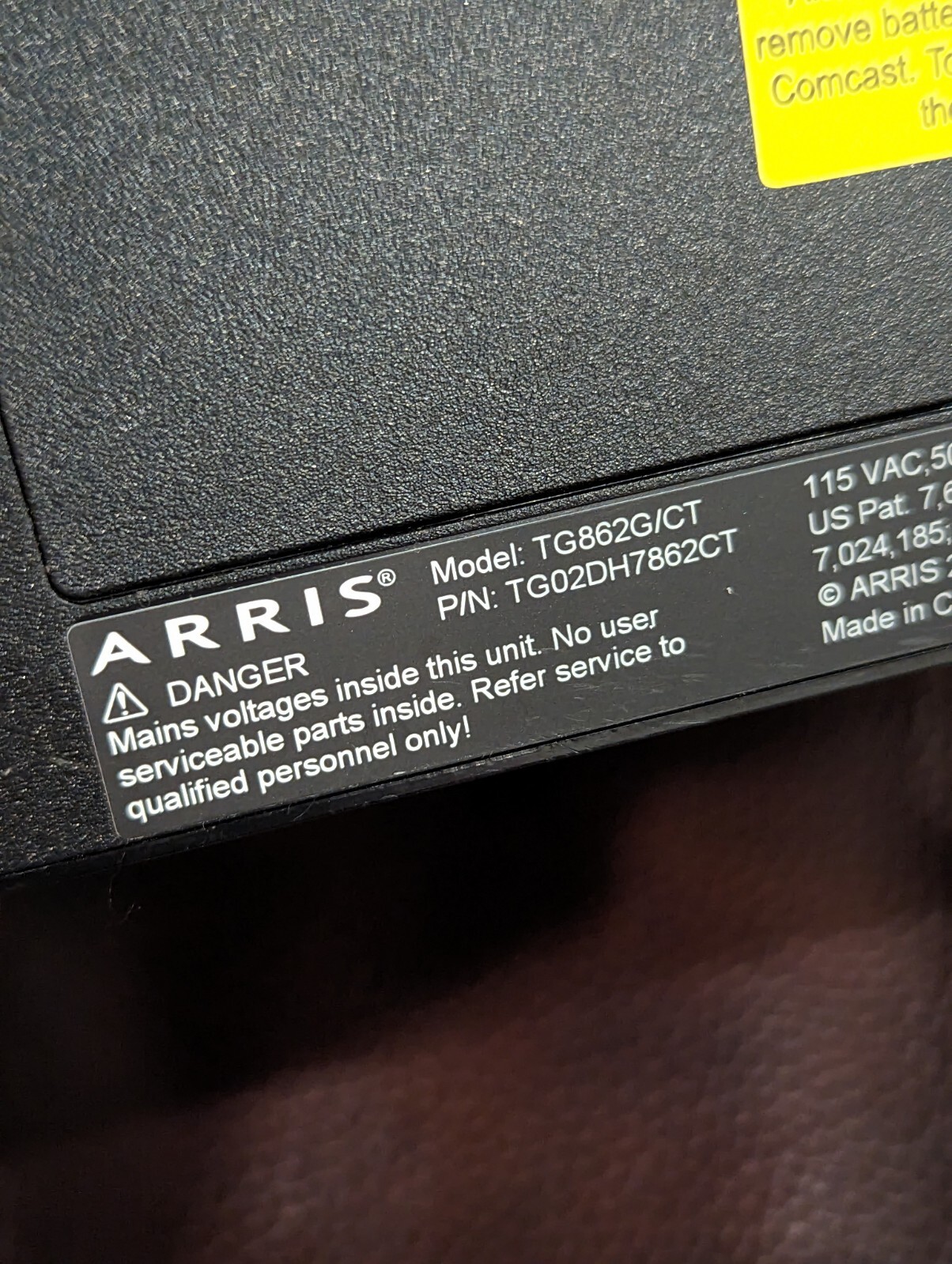 ARRIS TG862G/CT Cable WiFi Voice 802.11n Xfinity