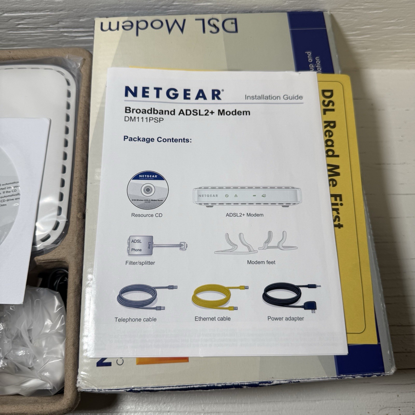 Netgear Broadband DM111PSP-100NAS Wired Single Ethernet Port ADSL2 Plus Modem