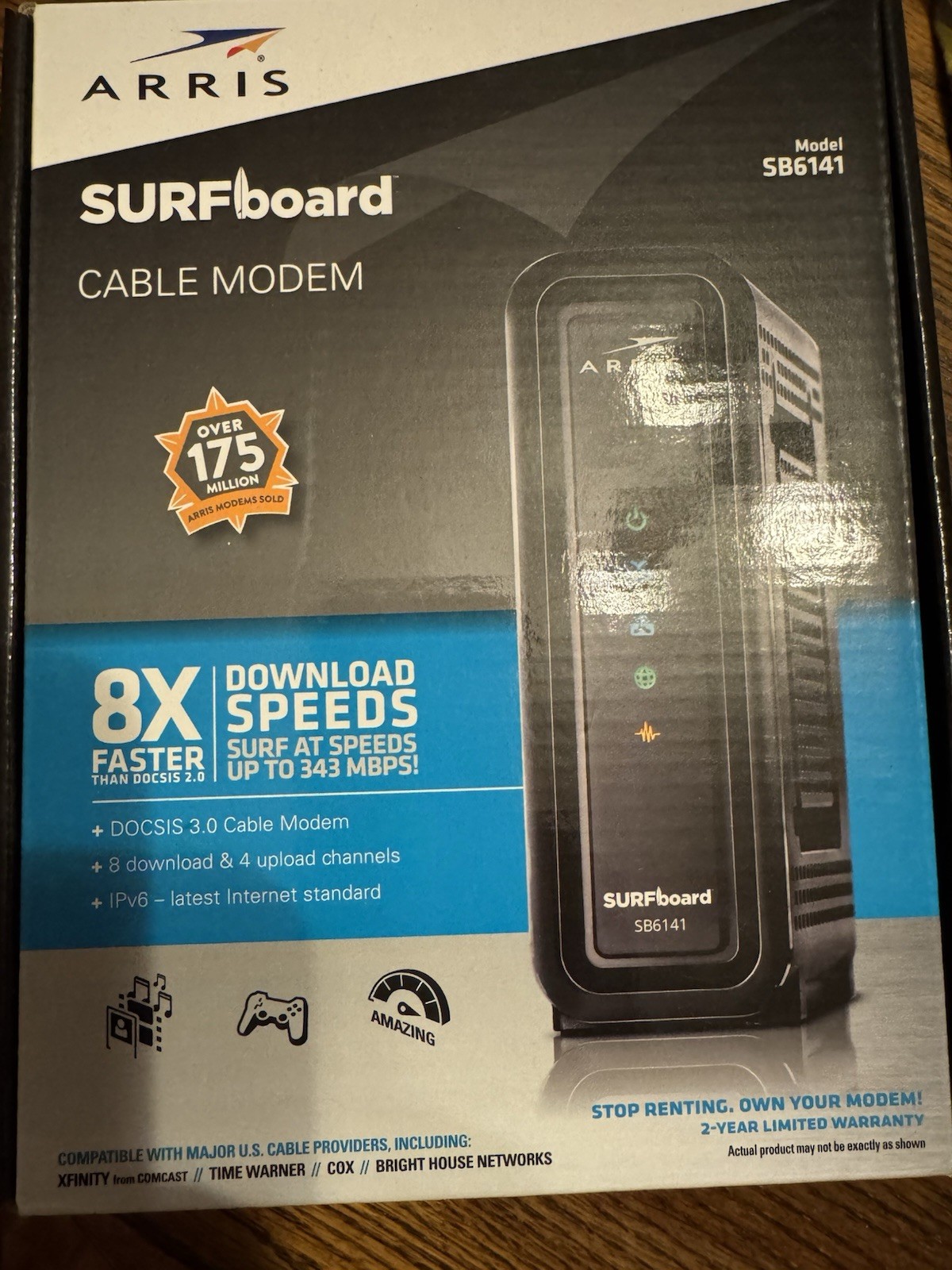 ARRIS SURFboard SB6141 Surf Board Modem