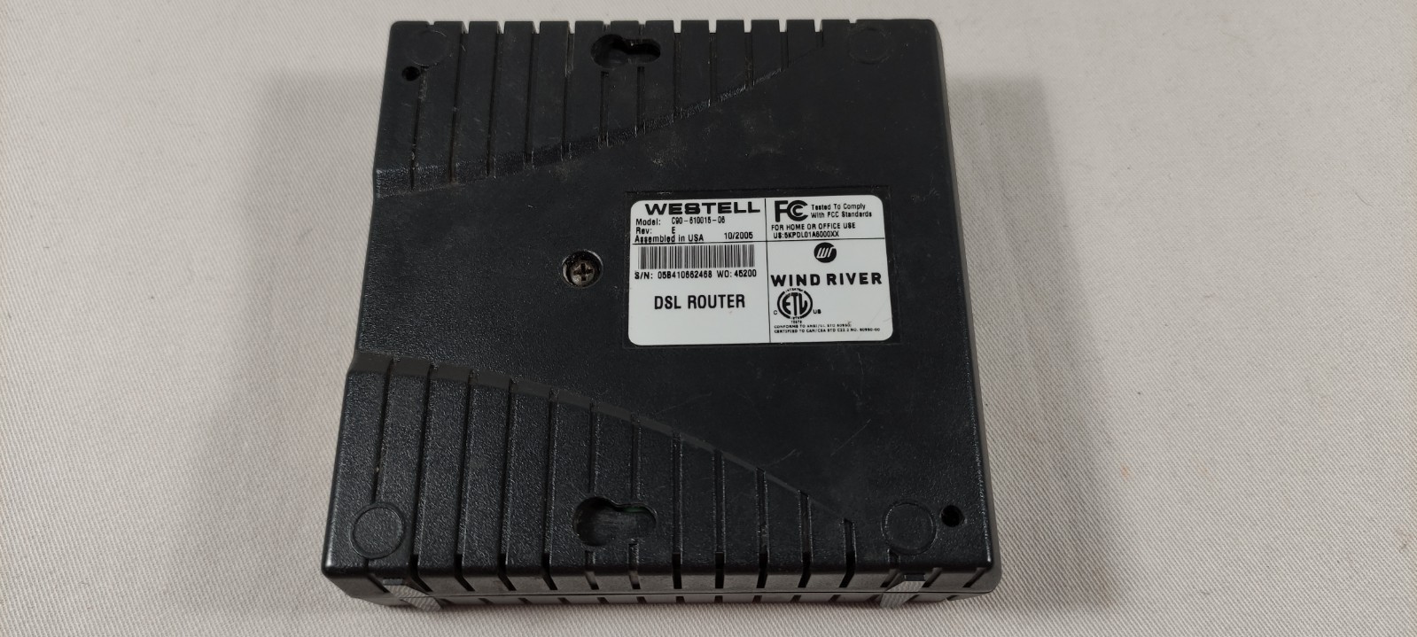 Westell DSL Router Model C90-610015-06 Ethernet USB Made in USA