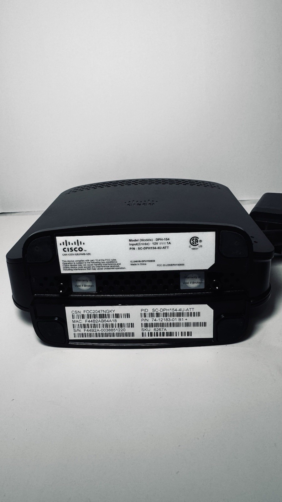 Cisco DPH-154 Cable Modem Broadband Internet Modem With Power Adapter