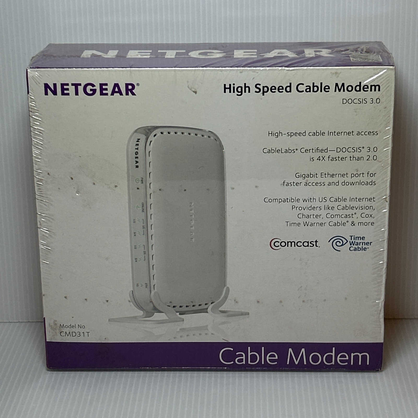 NETGEAR High Speed Cable Modem DOCIS 3.0 Model #CMD31T-100NAS ● NEW SEALED NOS