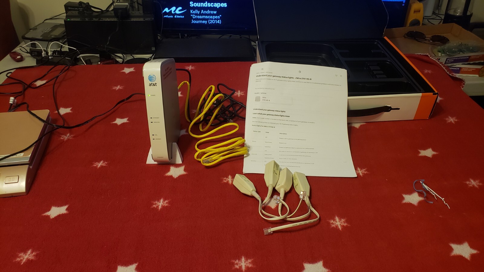 AT&T 2WIRE 2701HG-B HIGH SPEED INTERNET DSL WIRELESS G GATEWAY MODEM ROUTER