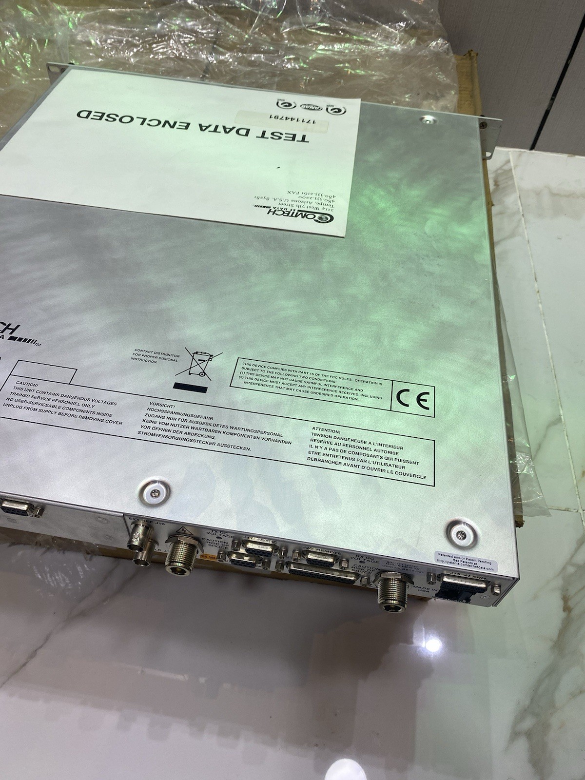 COMTECH EF DATA RADYNE DMD20 L-Band SATELLITE MODEM DMD20LBST0-227