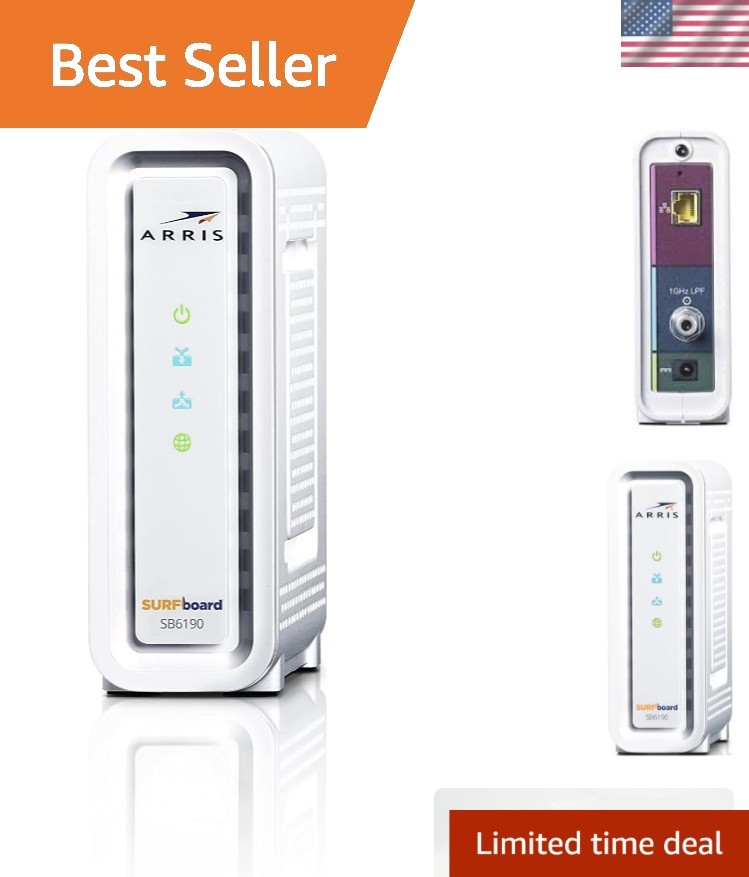 Surfboard SB6190 32×8 Cable Modem – Reliable Speed & Easy Setup for Home Network