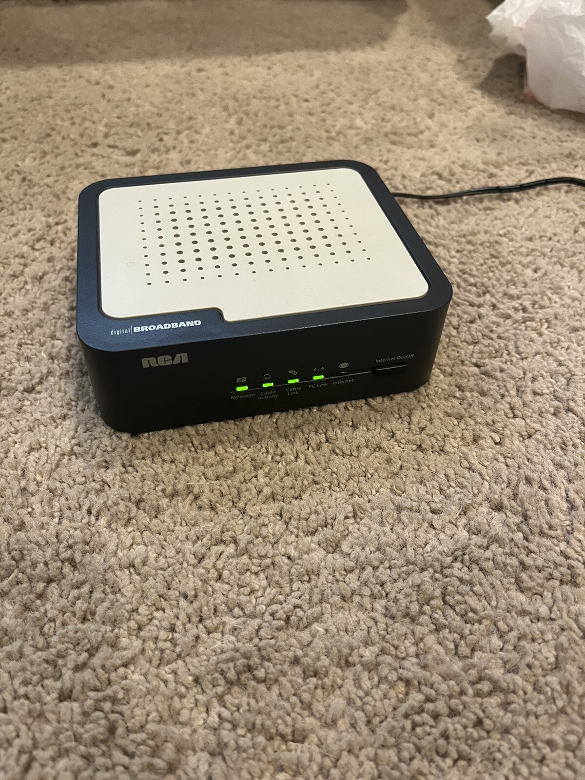 RCA Model: DCM325 Digital Broadband with 12VDC and Cat.5 Ethernet Cable