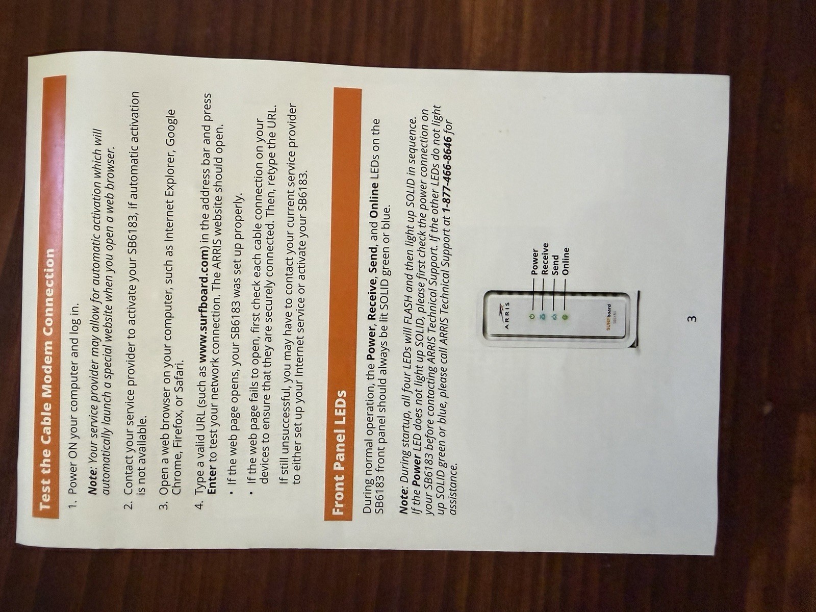ARRIS SB6183 686 Mbps Cable Modem, White – 59243200300