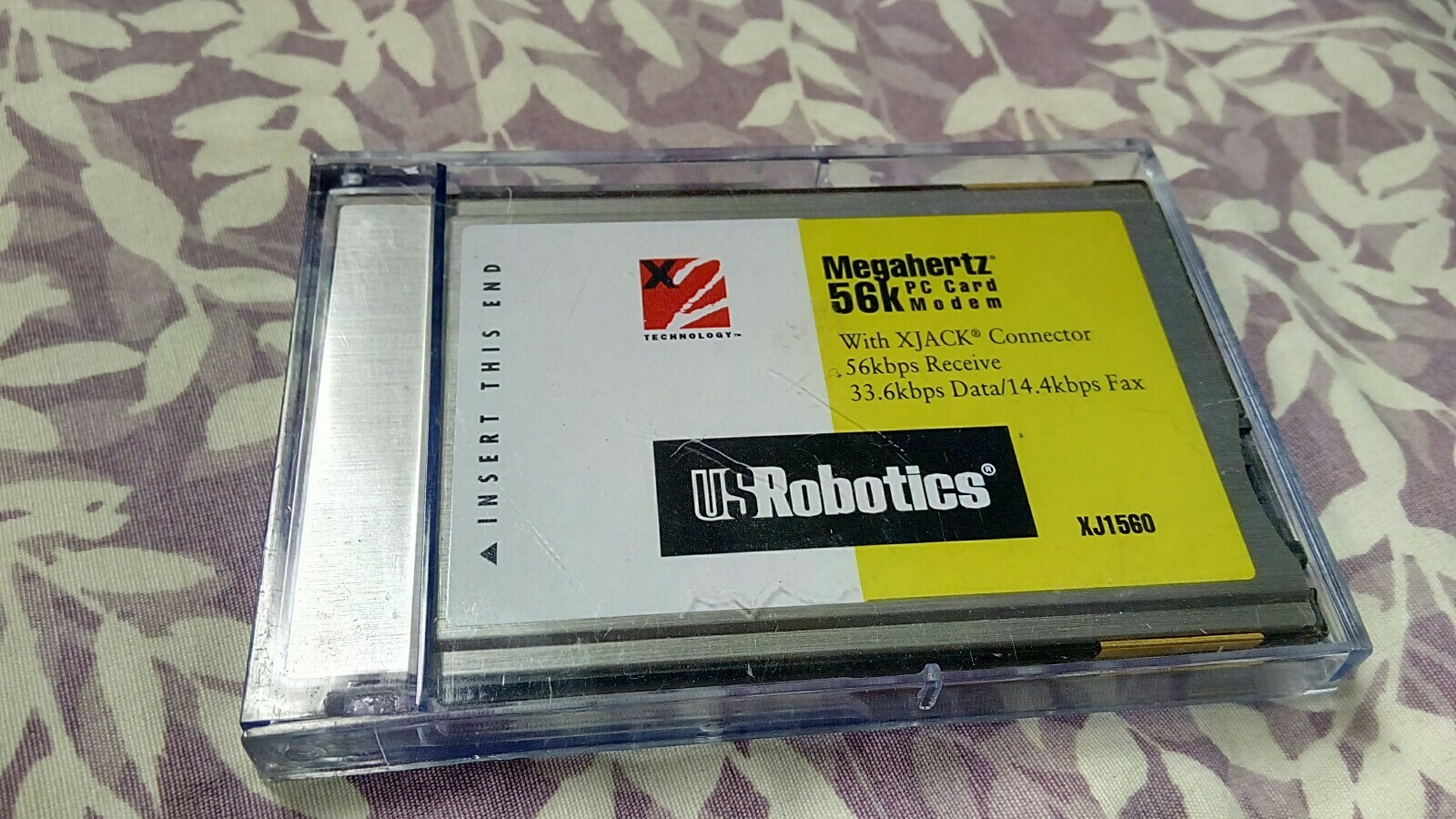 US Robotics Megahertz 56k PC Card Modem XJACK XJ1560