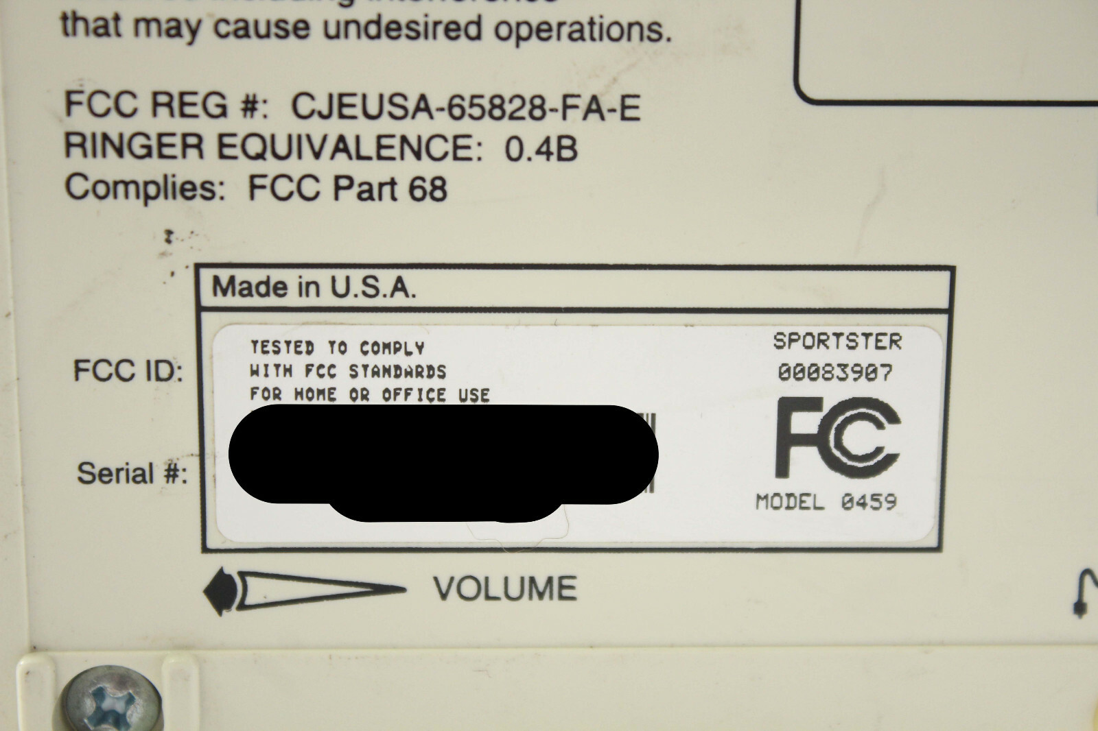 US ROBOTICS Sportster 33.6 Faxmodem 000839-07