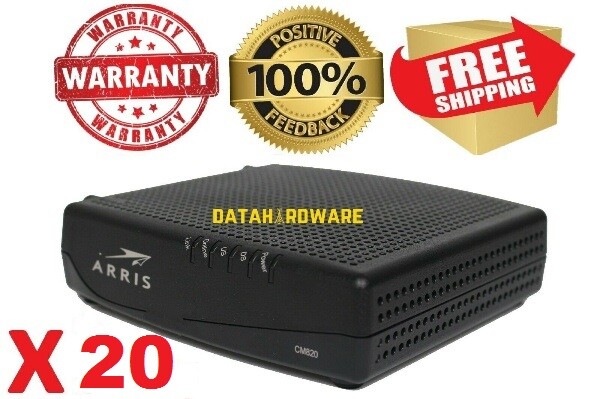 Lot x20 Arris CM820A Cable Modem * 300 mbps * 8×4 *