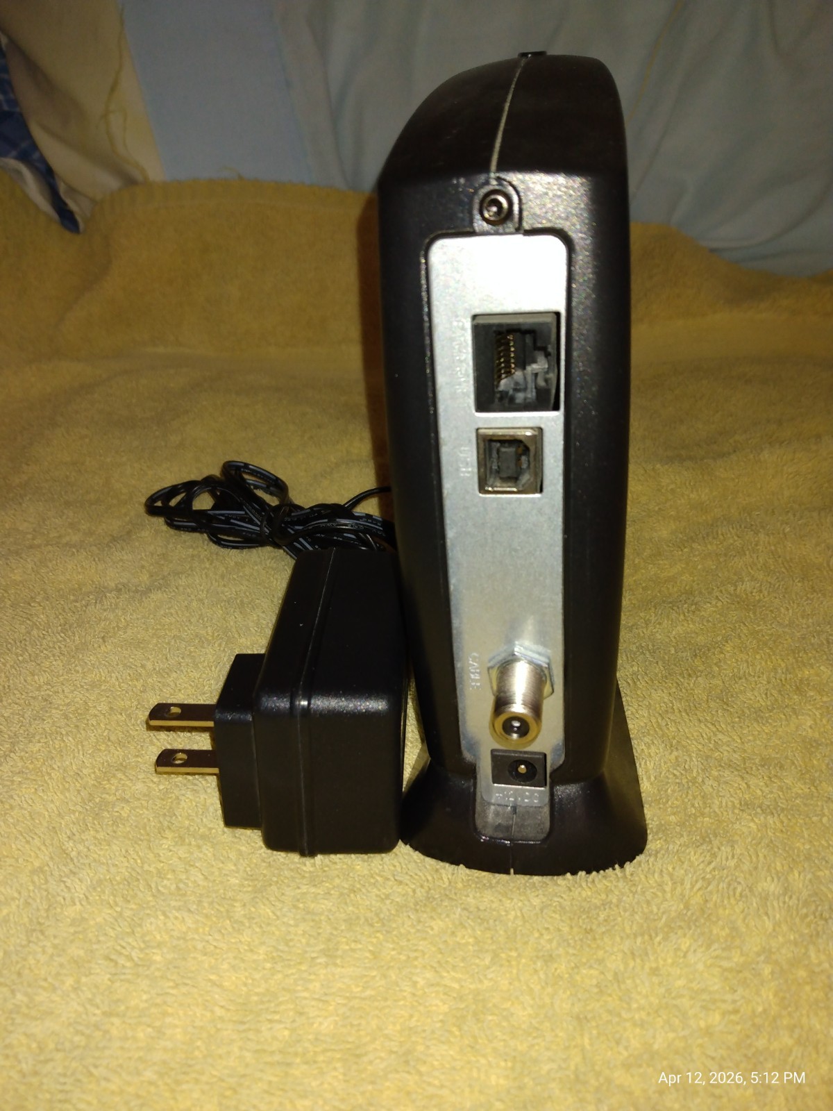 MOTOROLA SB5101 CABLE MODEM DOCSIS 2.0 WITH POWER SUPPLY