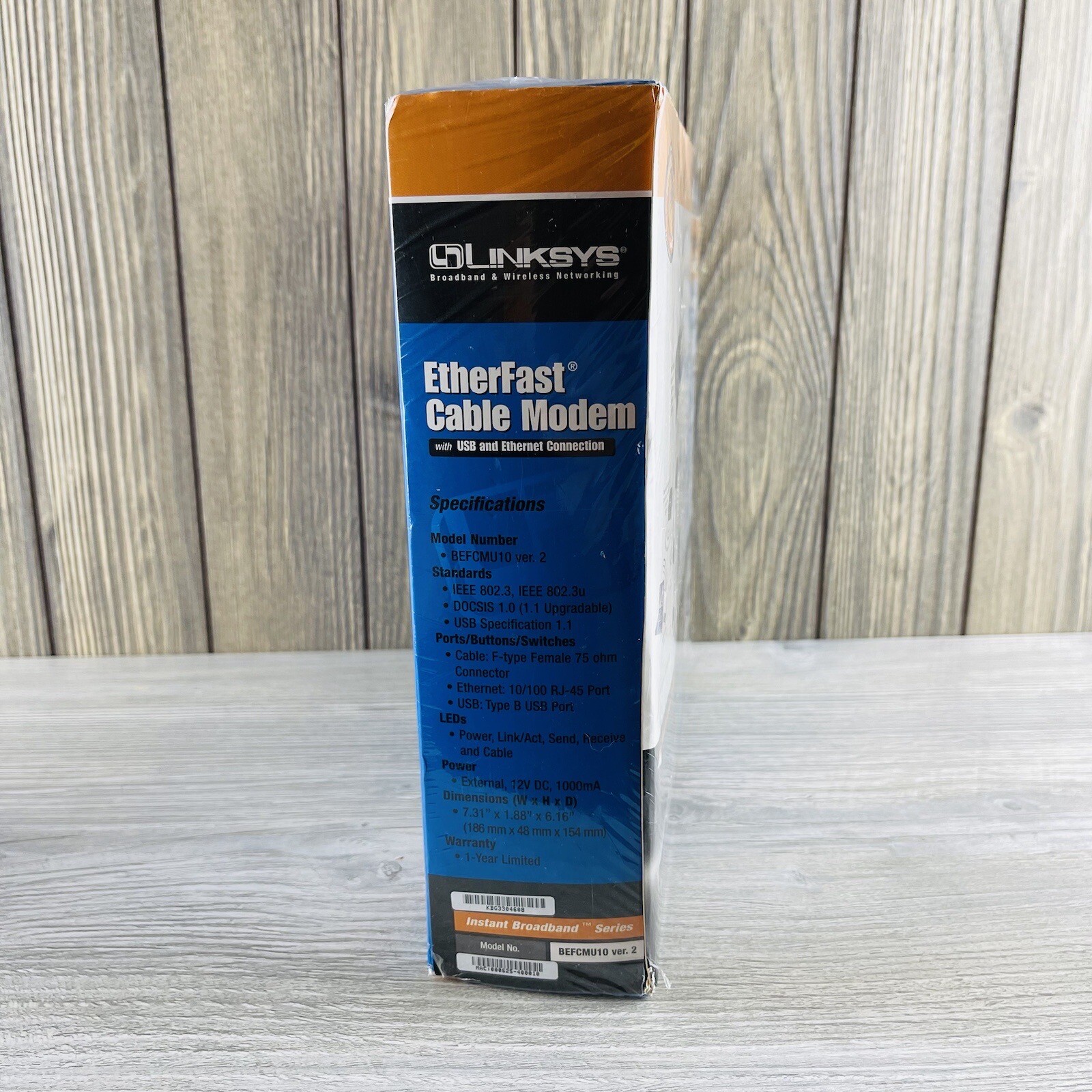Linksys BEFCMU10 Cable Modem with Cable and USB and Ethernet Connections SEALED