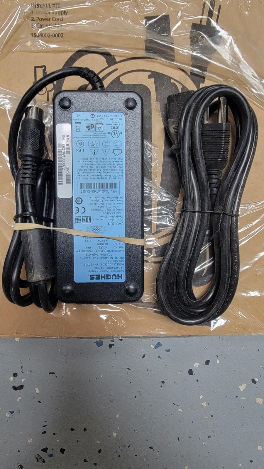HUGHES NET HT 1100 Satellite Internet Router LAN Transmitter Power Cord Adapter