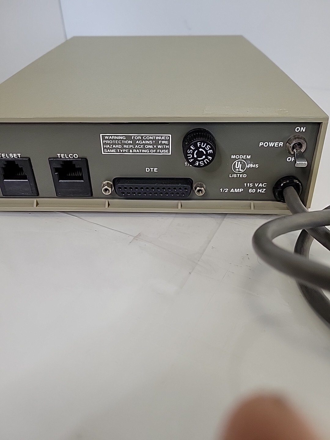 Codex 2205 Modem 25896 Bell 208 A/B 4800 BPS w/ Fixed Power cord Untested Motoro