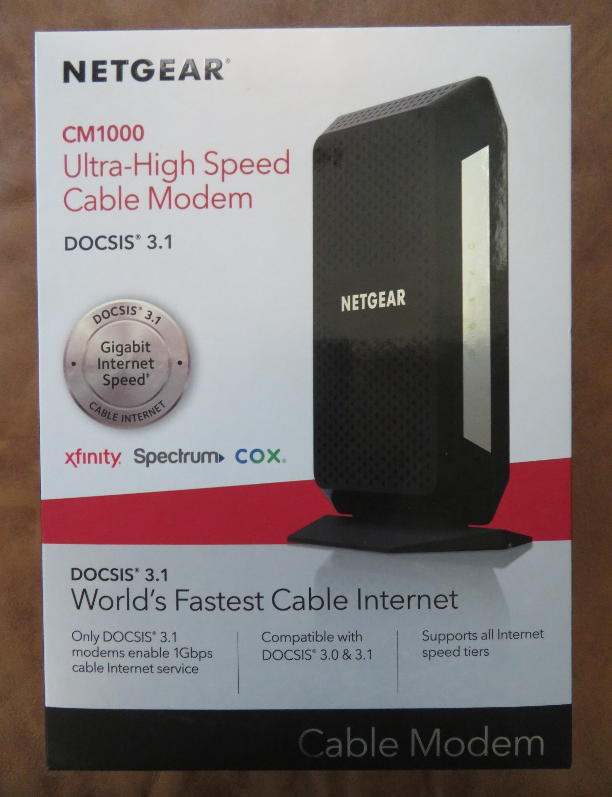 Netgear CM1000 Ultra-High Speed Cable Modem | Docsis® 3.1 New