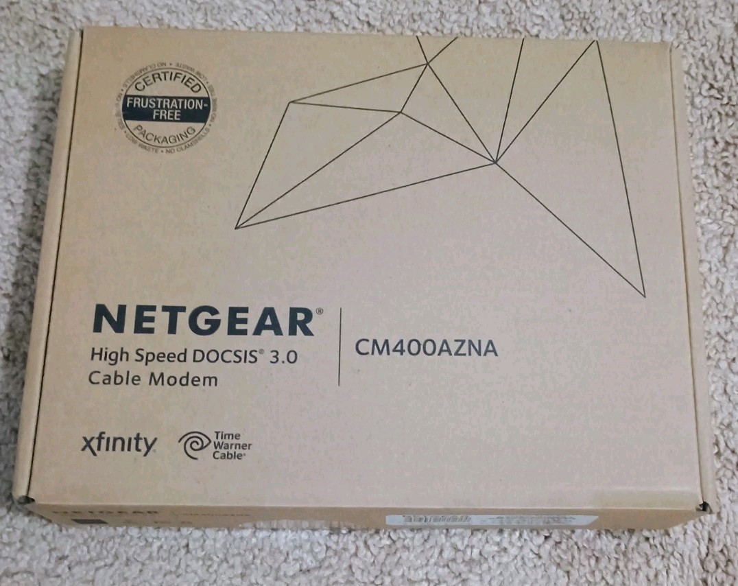 NETGEAR DOCSIS 3.0340Mbps Cable Modem CM400-1AZNAS