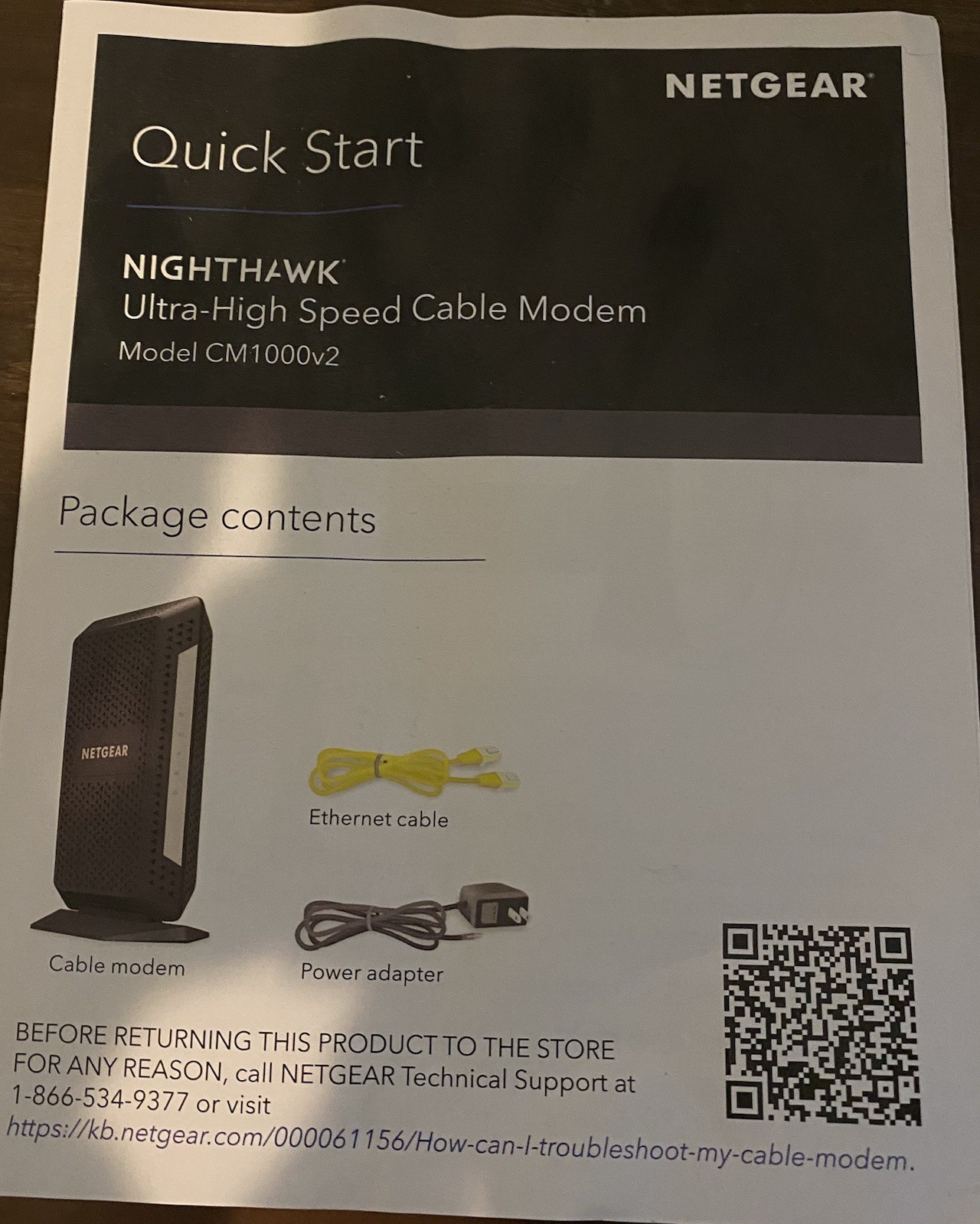 NETGEAR – Nighthawk DOCSIS 3.1 Cable Modem – Black
