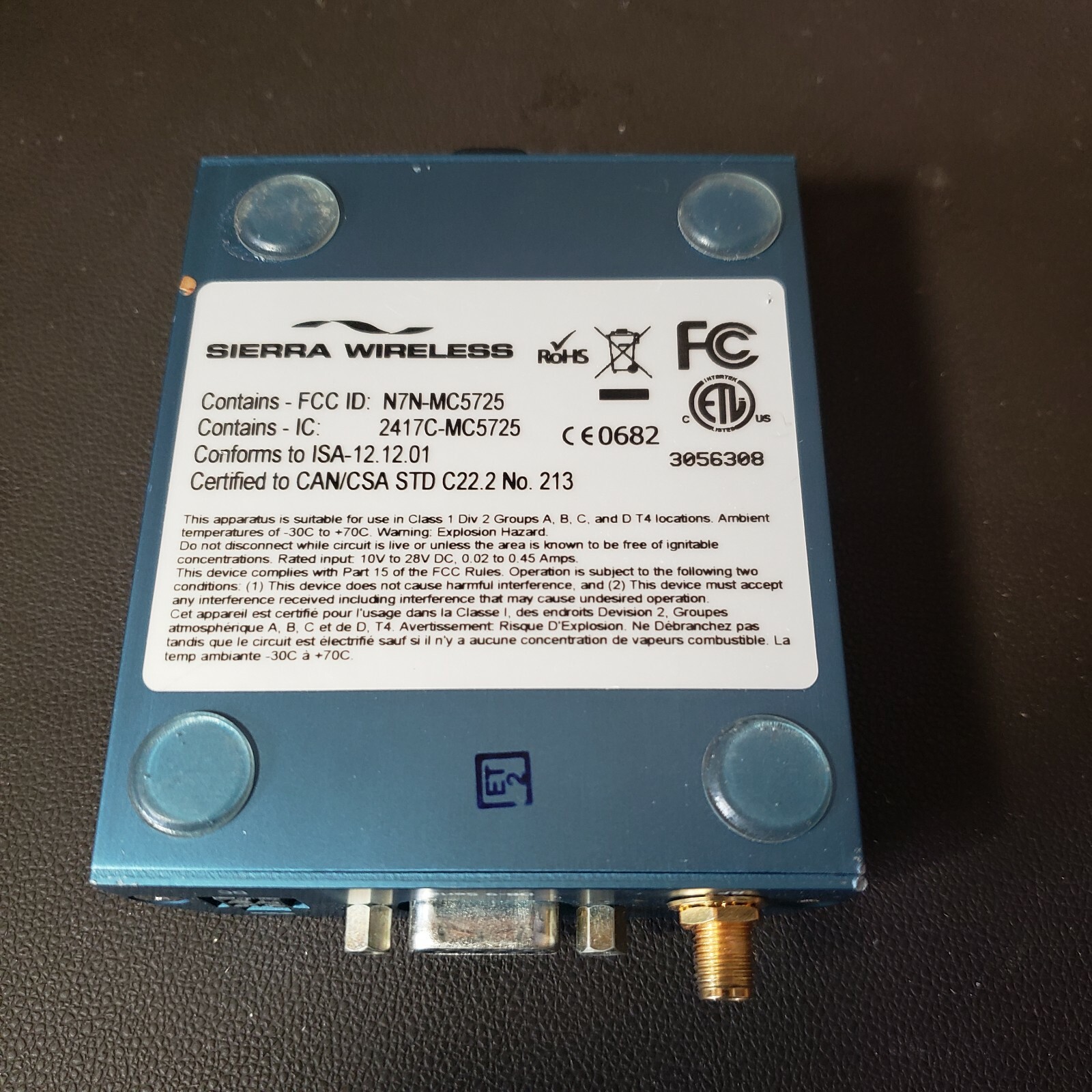 Sierra Wireless Raven XT V2221-V Airlink USB Aleos Connectivity