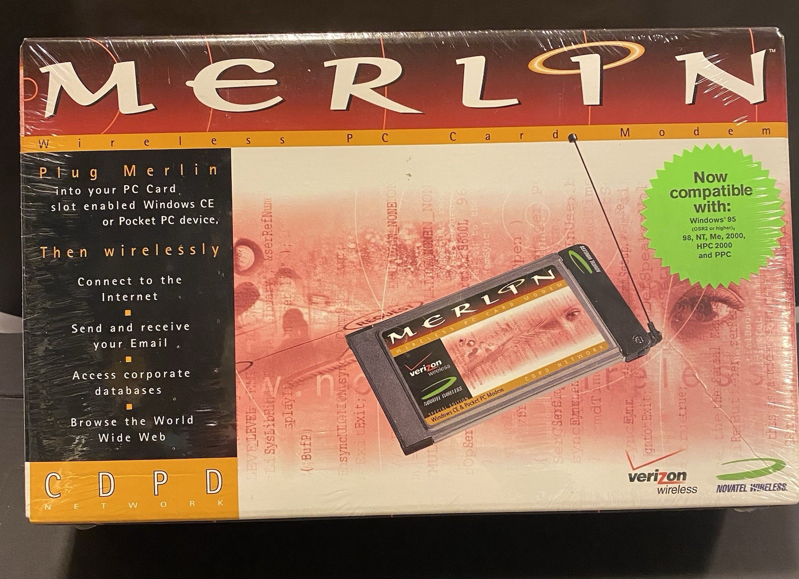 Merlin Type II Wireless PC Card Modem; Vintage 2001 ; New; Sealed