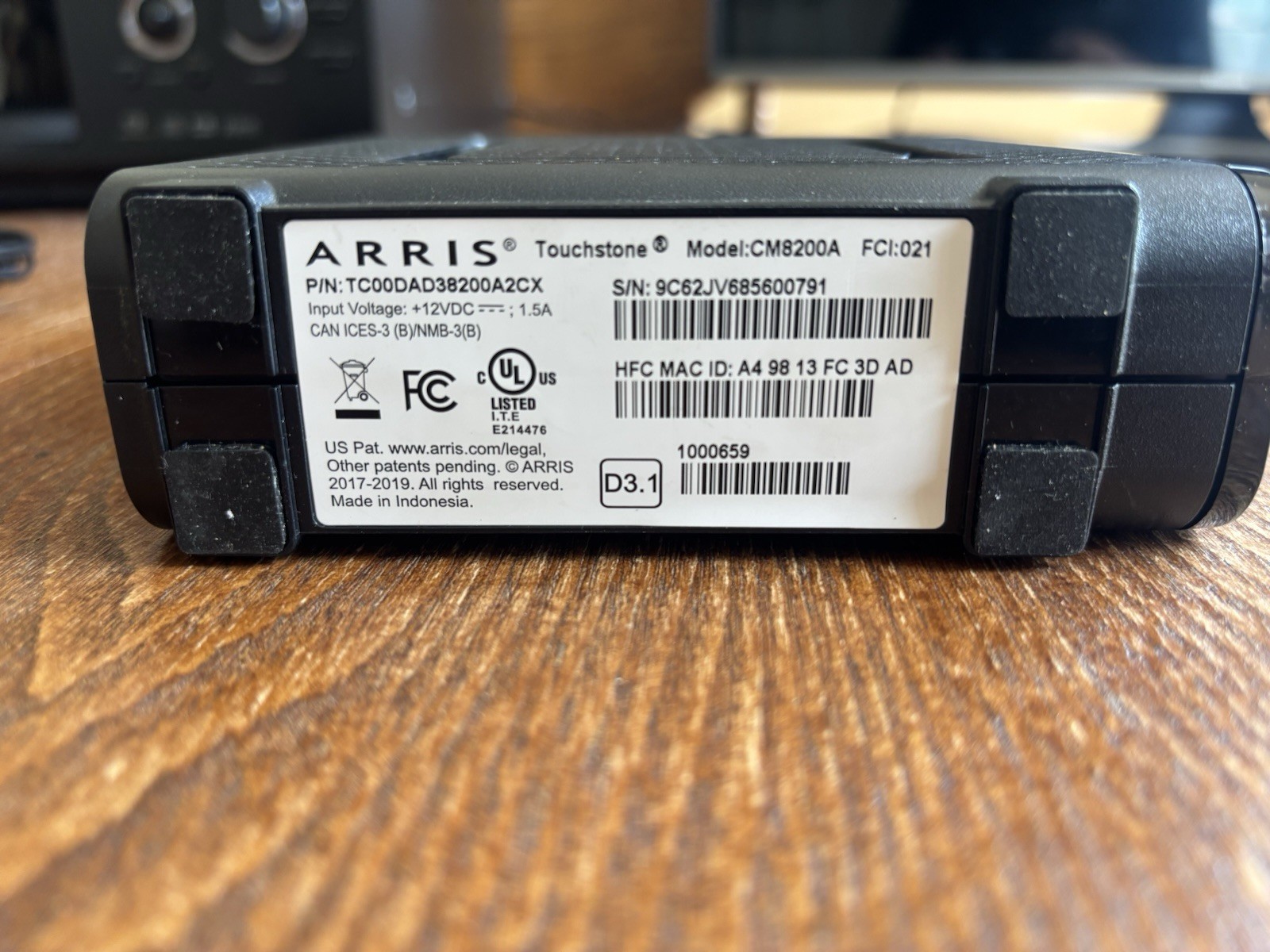 ARRIS Touchstone TM804G DOCSIS 3.0 Internet& Telephone Modem – Used