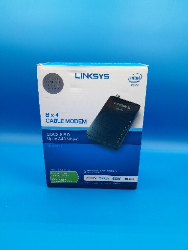 Linksys DOCSIS 3.0 CM3008 Cable Modem with Original Box & Instructions
