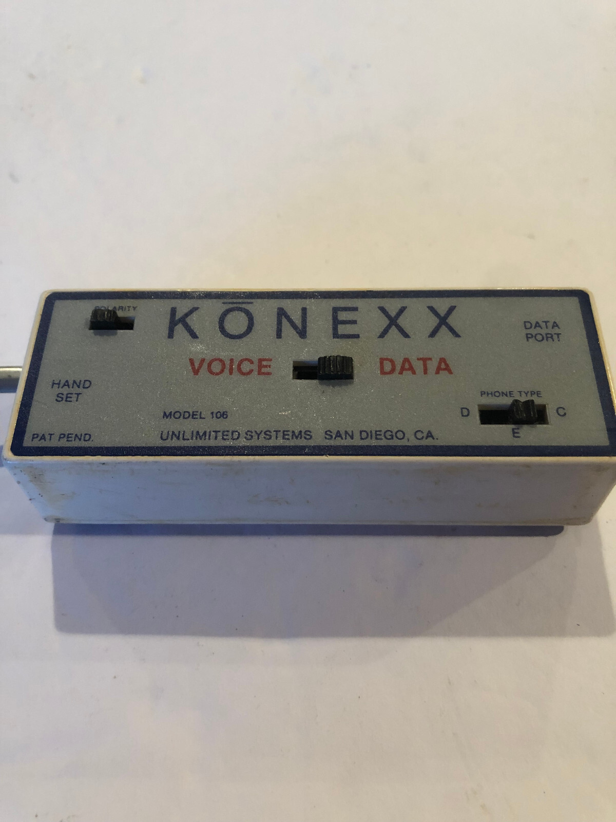 Unlimited Systems Konexx Model 106 Connection Device Phone Voice Data #F6