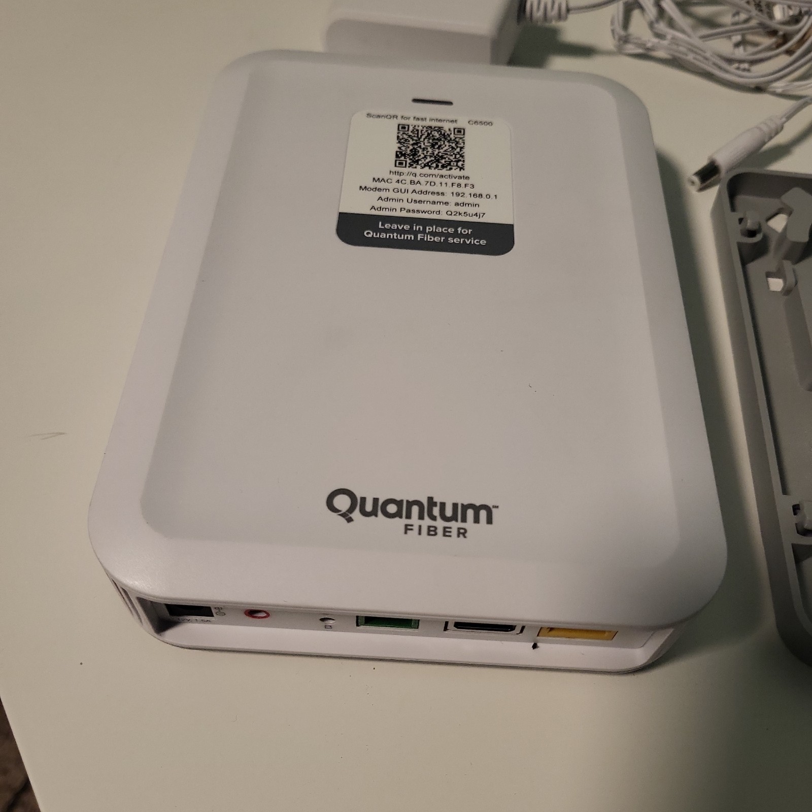 Quantum Fiber Model No. C6500XK