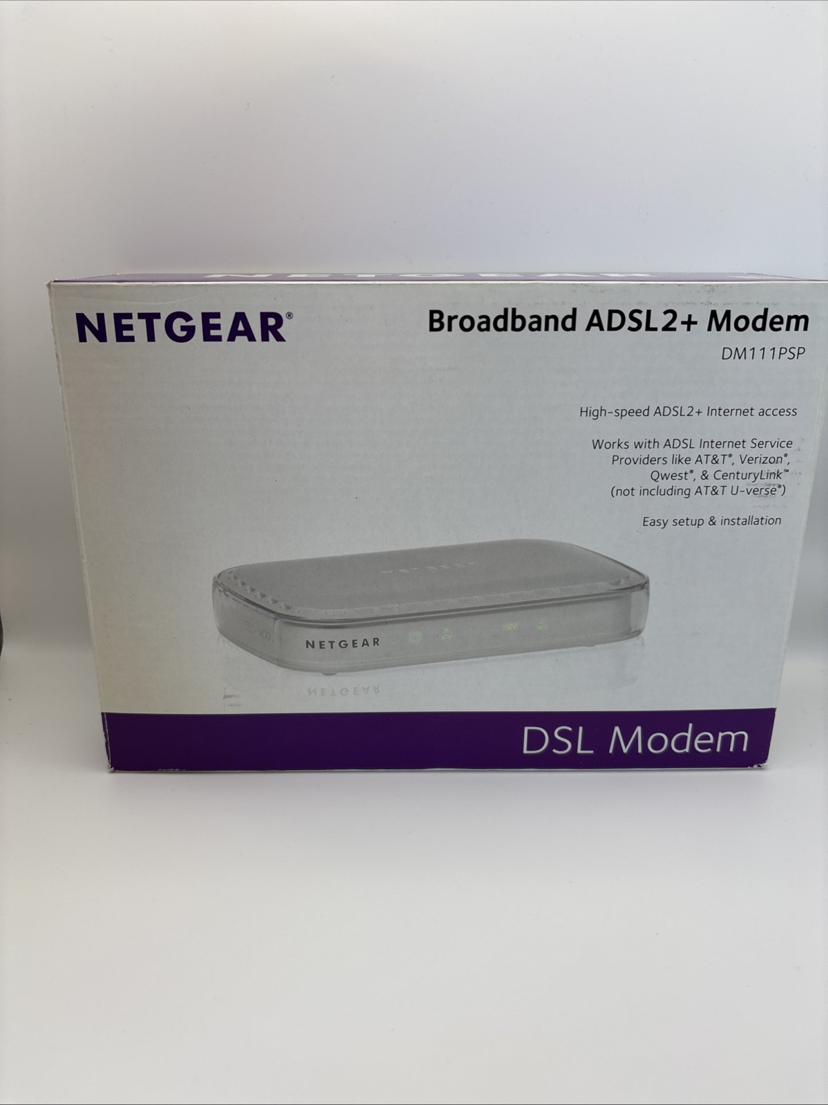 Netgear DM111PSP Broadband ADSL2+ Modem. All Cables Included. Read Description.