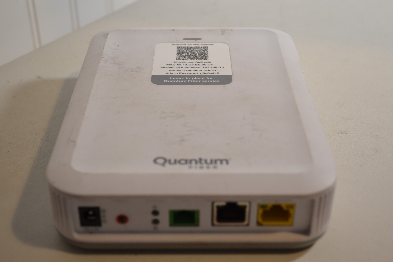 Quantum Fiber C5500XK High Performance Modem ( MODEM ONLY; NO CORD)