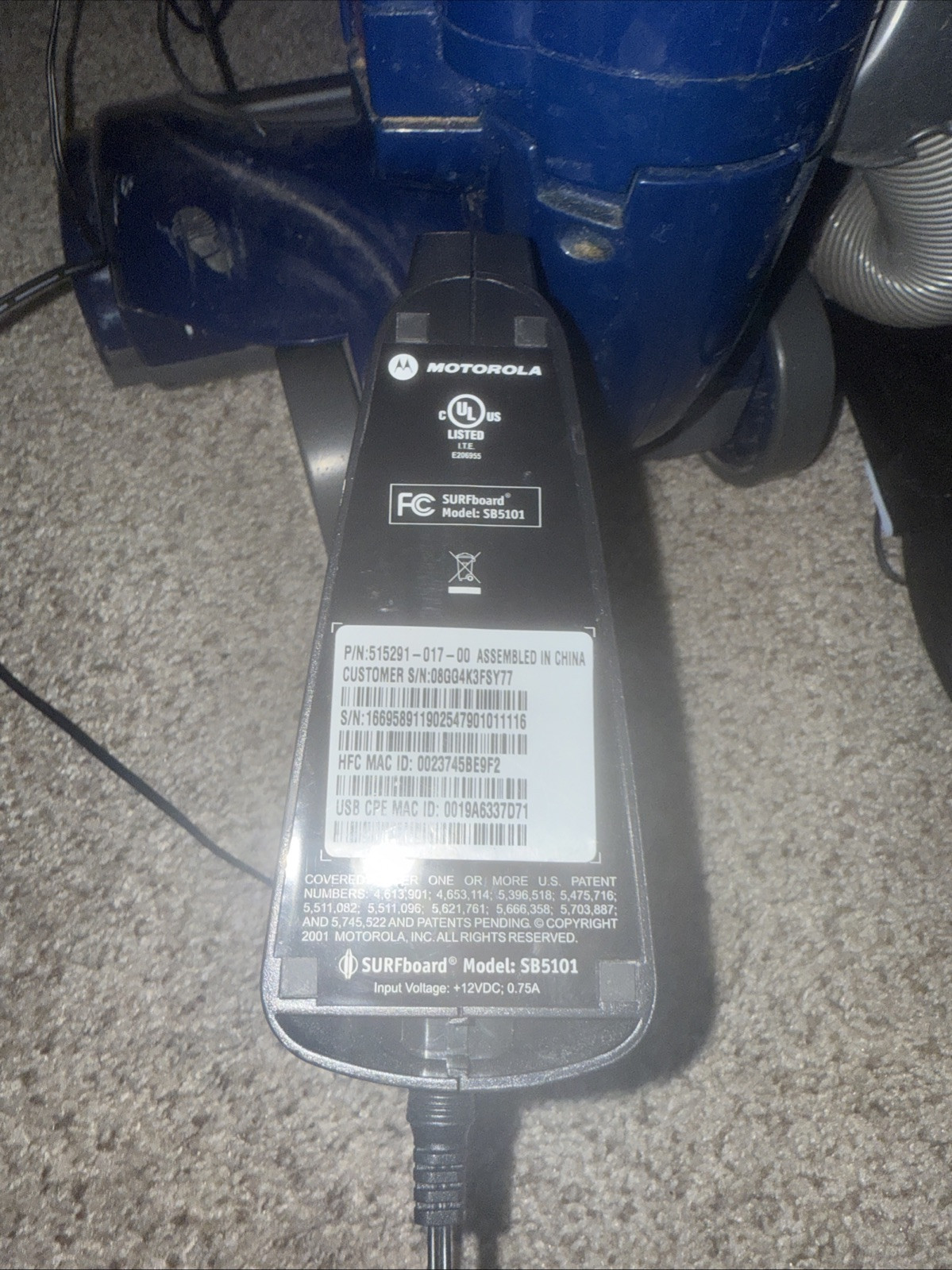 Motorola SURFboard SB5101 (501209-001-00) 38.91 Mbps (N2b2)