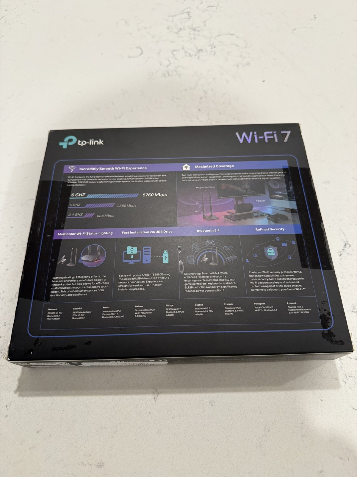 TP-Link Archer BE9300 Wireless Tri-Band Wi-Fi 7 & Bluetooth 5.4 PCIe Adapter