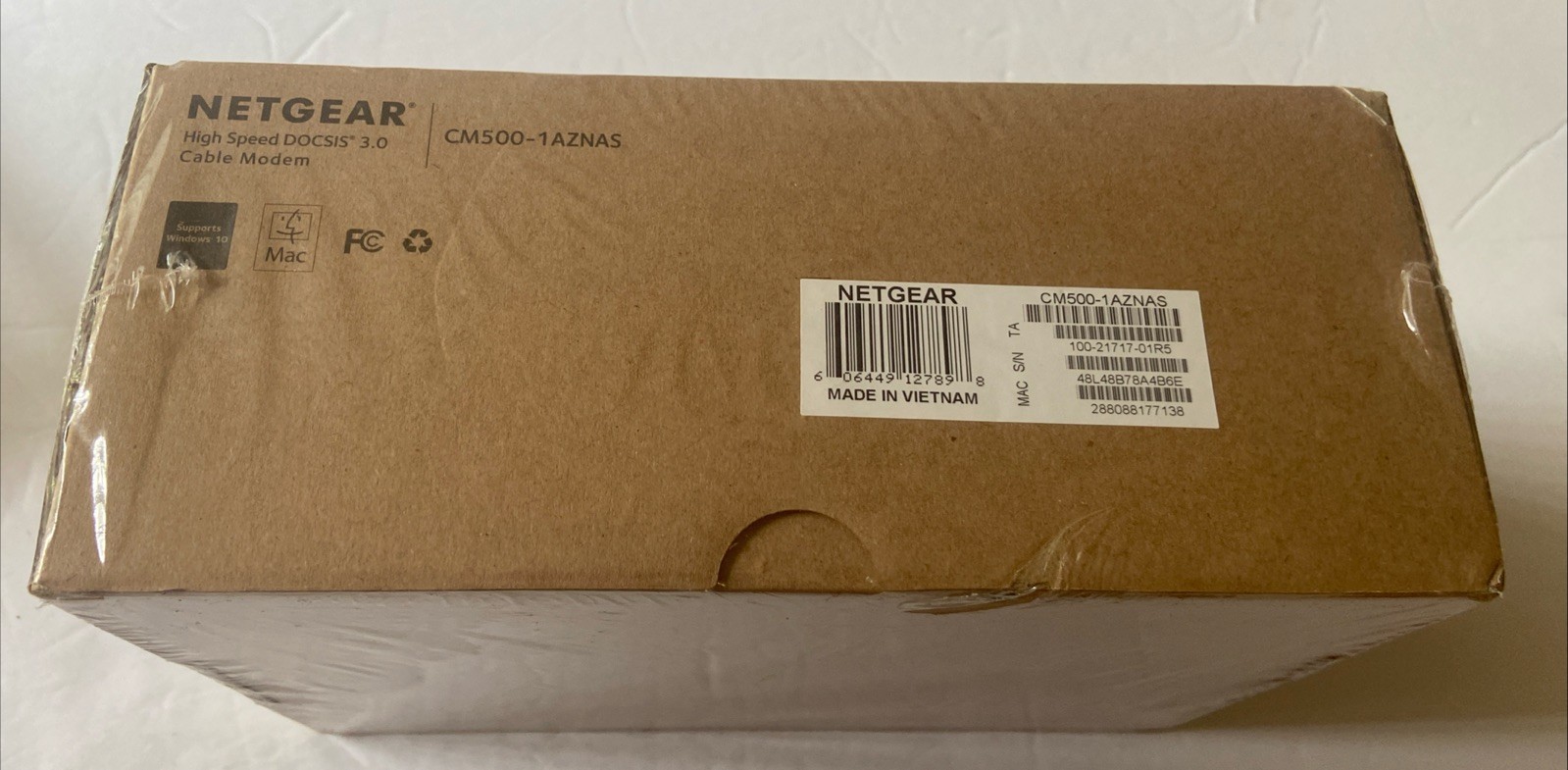 Factory Sealed Netgear High Speed Cable Modem Model CM500 – 1AZNAS DOCSIS 3.0