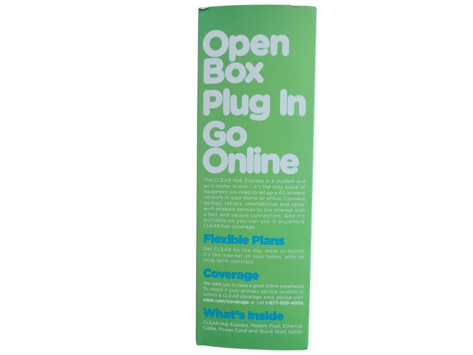 CLEAR HUB EXPRESS 4 G