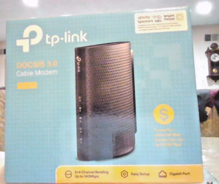 TP-Link Modem TC-7610 DOCSIS 3.0 8X4 Channel Bonding Gigabit Port